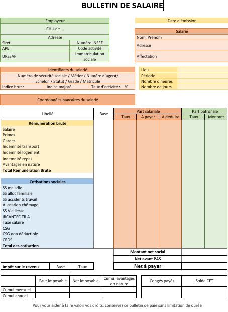 Bulletin de salaire d'un interne - macsf